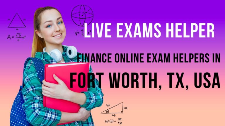 Finance online exam helpers in Fort Worth TX | No. 1 Platform to Unleash Success